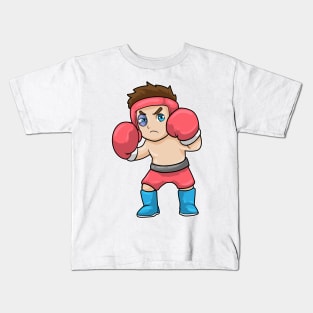 Boxer with Head Protection & Boxing gloves Kids T-Shirt